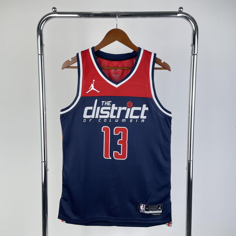 POOLE 13 Dark Blue The District Columbia Heat Pressed Edition NBA Jersey