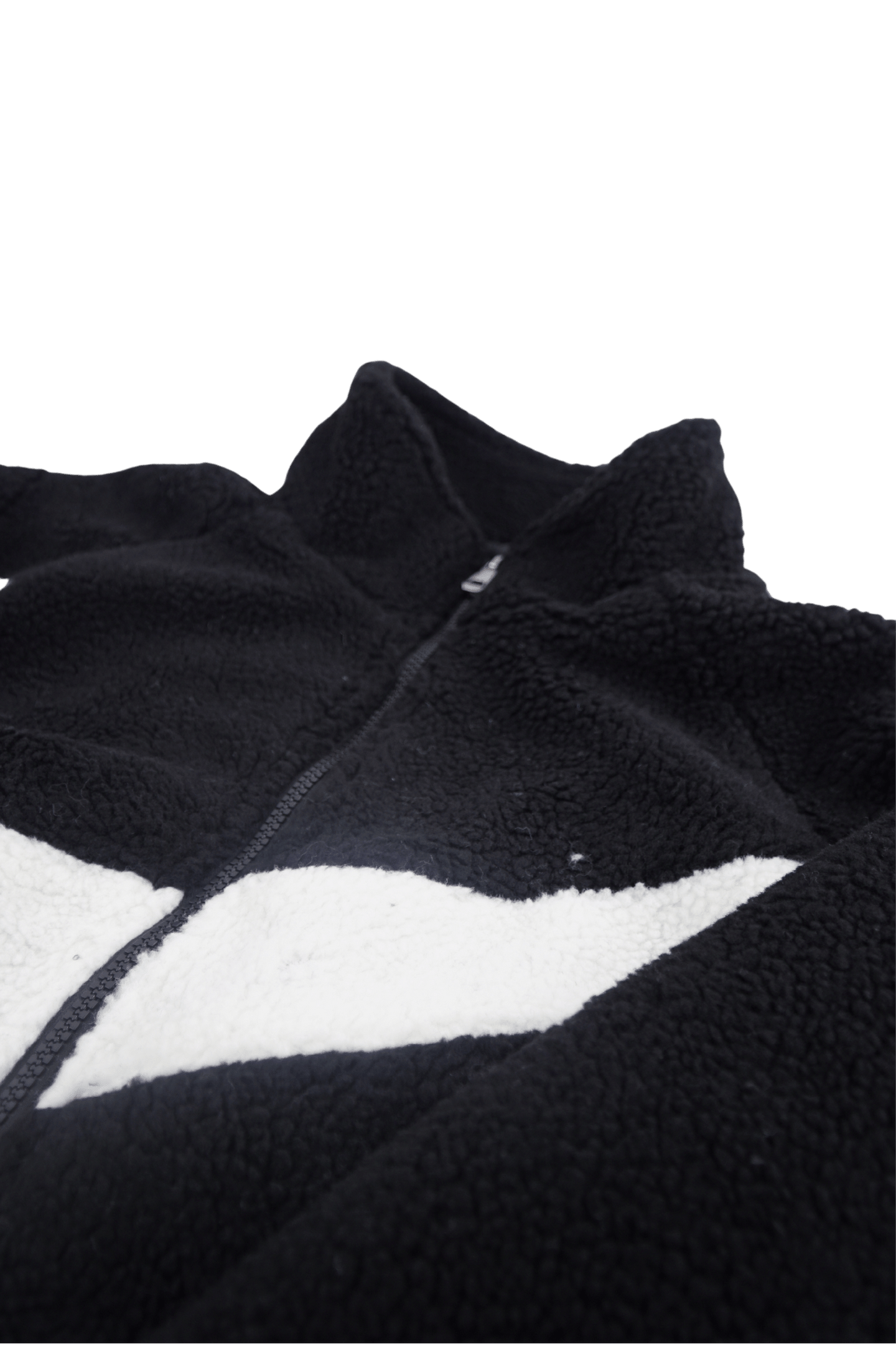 Nike Fleece Black Fur Jacket