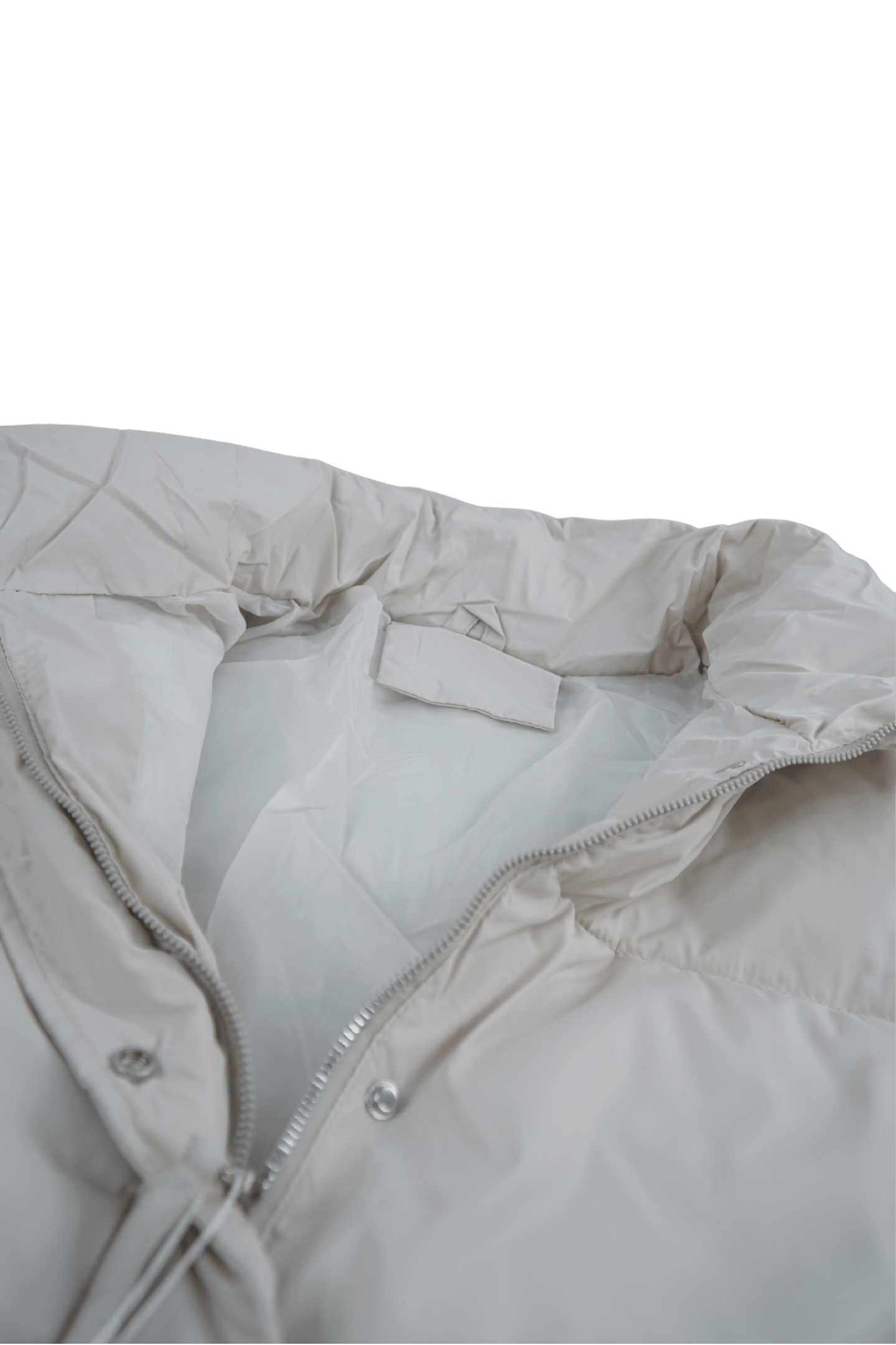 Off-White Plain Unisex  Puffer Jacket