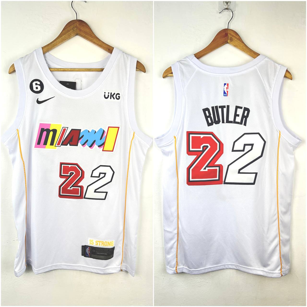 BUTLER 22 WHITE Miami Heat NBA Jersey