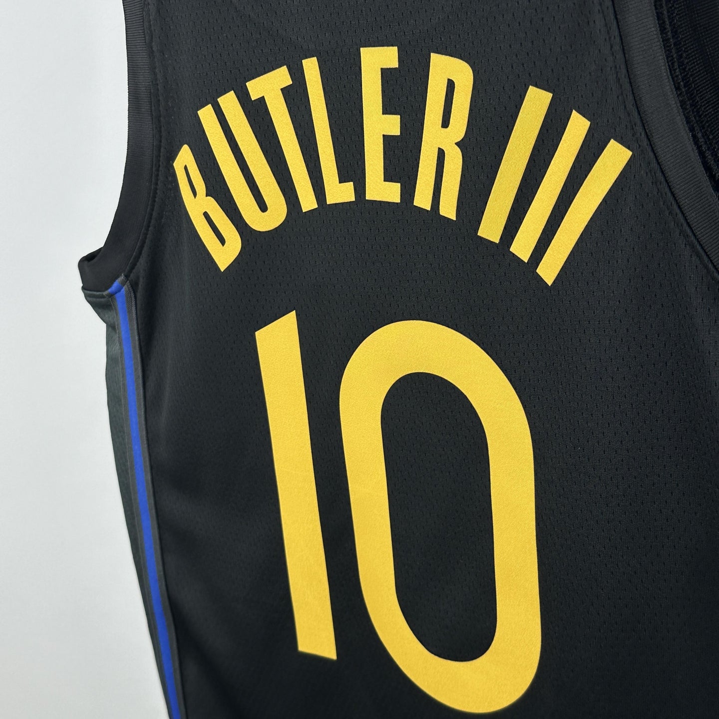 BUTLER III 10 Black Golden State Warriors Heat Pressed Edition NBA Jersey