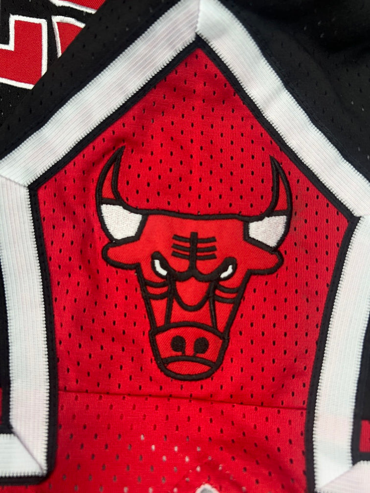Chicago Bulls Black Shorts Full Embroidery