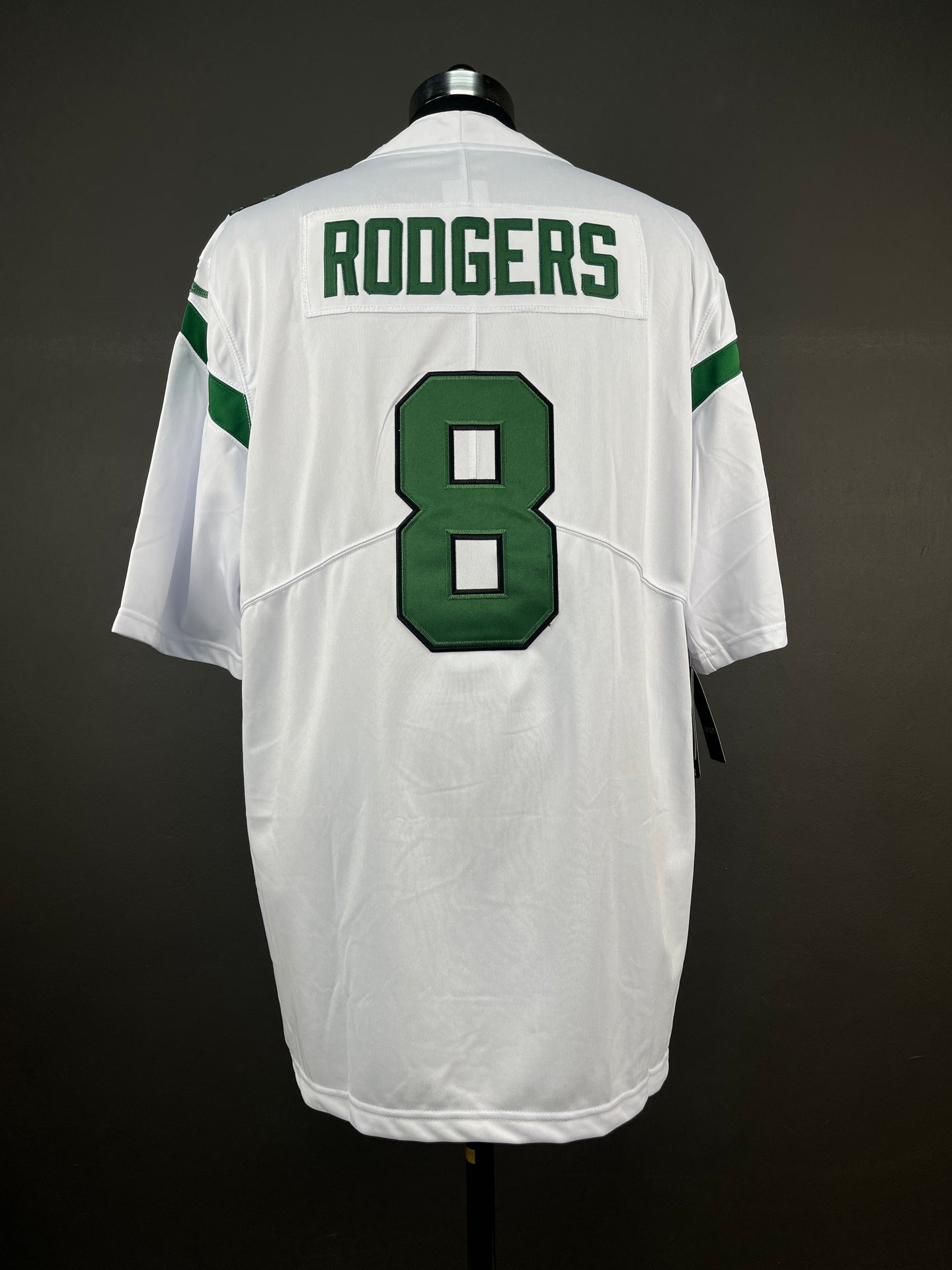 RODGERS 8 White New York Jets NFL Jersey