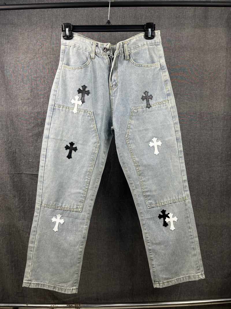 Chrome Hearts Blue Jeans