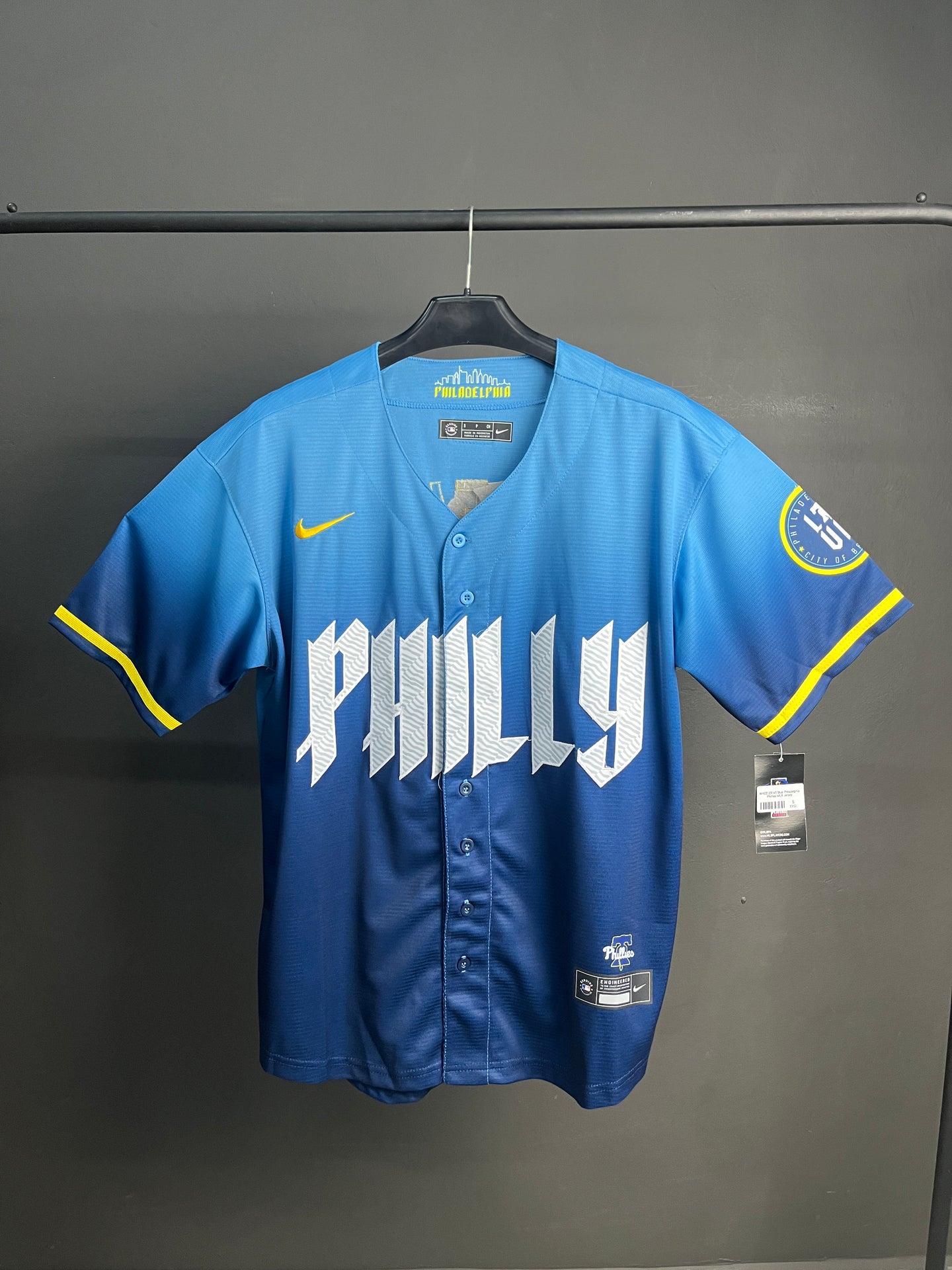 WHEELER 45 Blue Philadelphia Phillies MLB Jersey