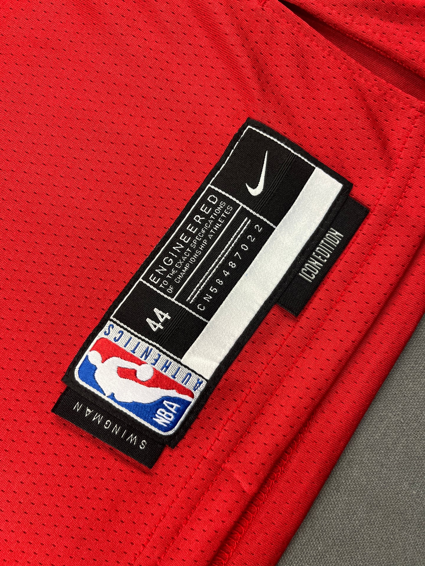 YUJIN 1 Red Chicago Bulls Heat Pressed Edition NBA Jersey