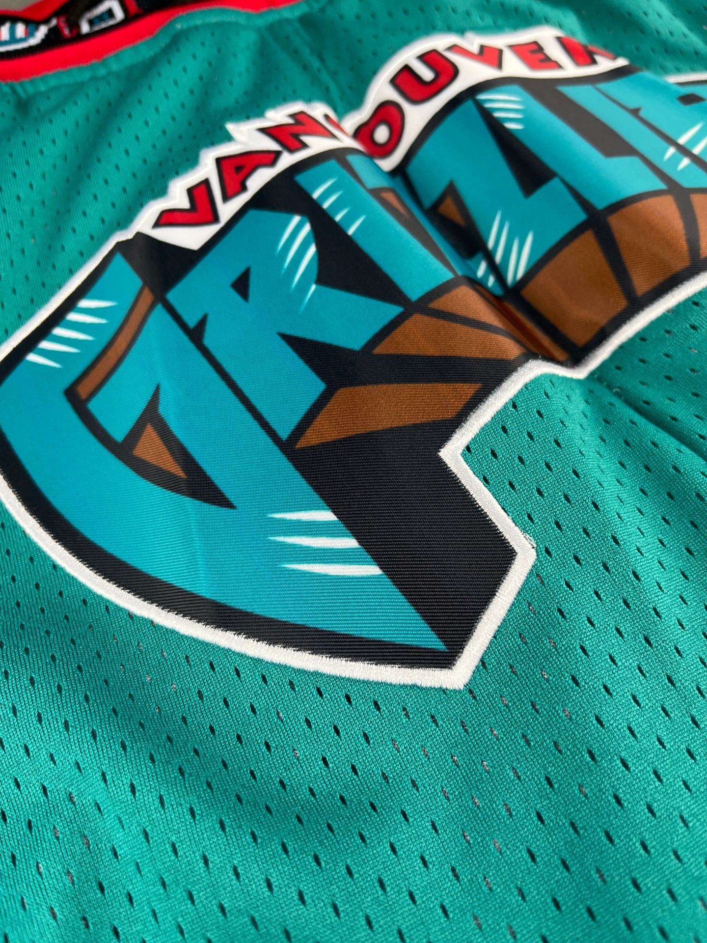 Memphis Grizzlies Shorts Green Shorts Full Embroidery