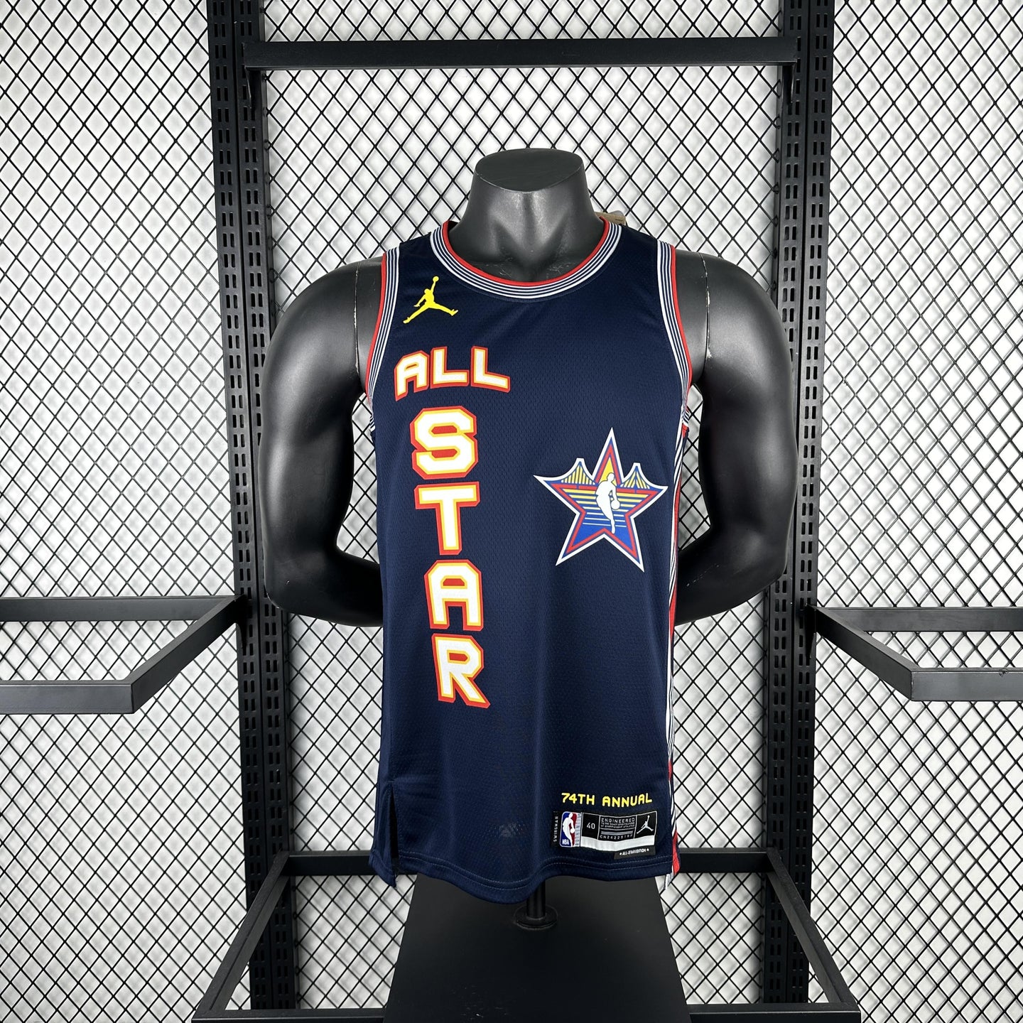 EDWARDS 5 Dark Blue All Star Heat Pressed Edition NBA Jersey