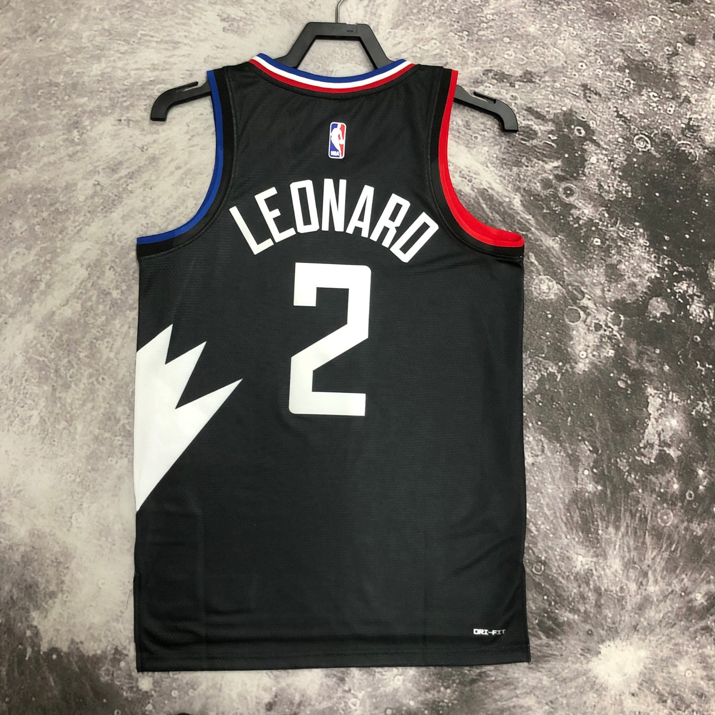 LEONARD 2 Black Los Angeles Clippers Heat Pressed Edition NBA Jersey