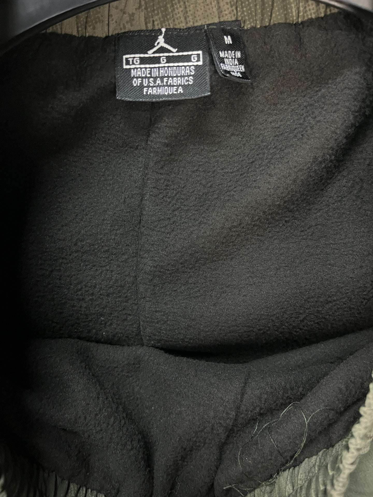 Jordan Dark Green Pockets Inner Fleece Pants