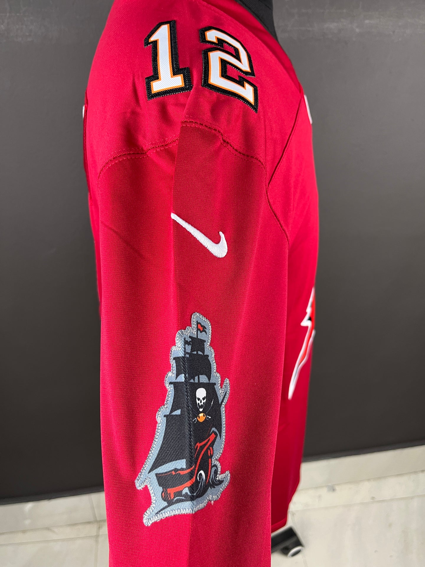 BRADY 12 Red (Front Logo Edition) Tampa Bay Buccaneers NFL Jersey