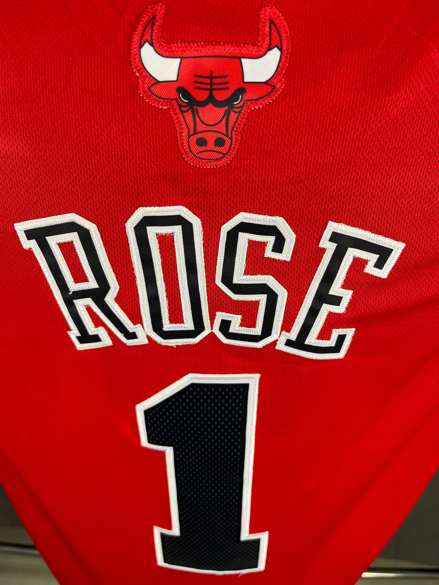 Rose 1 Chicago Bulls Red NBA Jersey