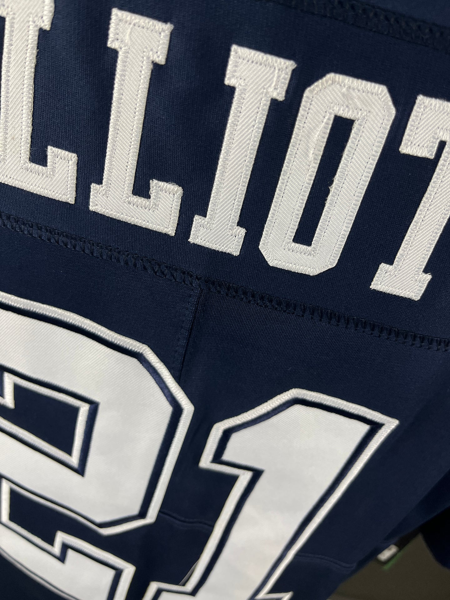 ELLIOTT 21 Navy Blue Dallas Cowboys NFL Jersey