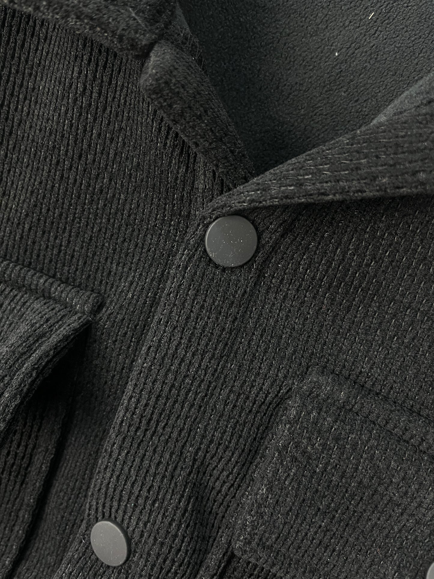 ZARA Black Soft Tweed Shacket