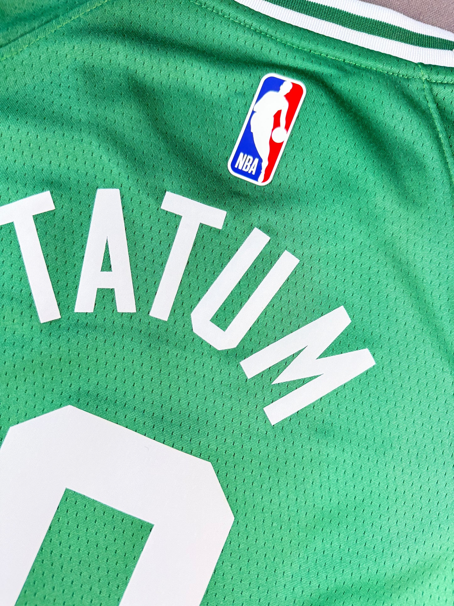 TATUM 0 Boston Green Heat Pressed Edition NBA Kids Jersey