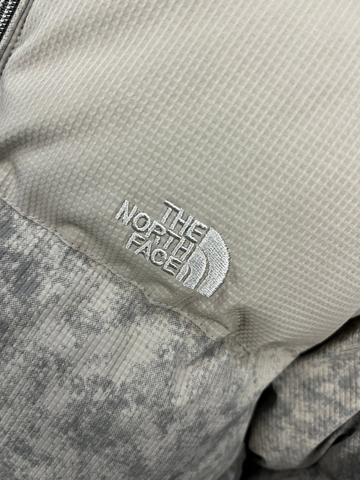 The North Face Brown Marble Adjustable Puffer Jacket