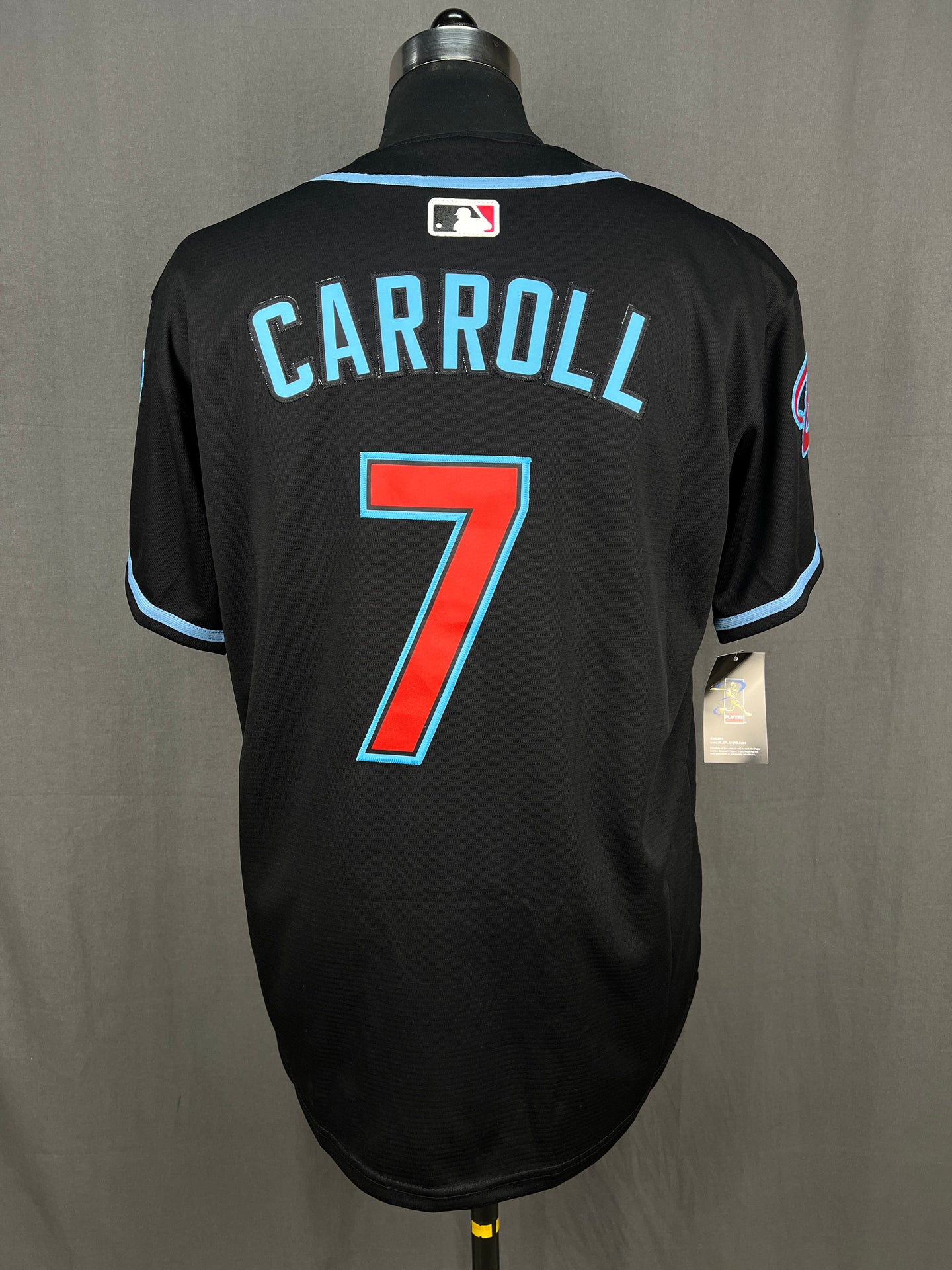 CARROLL 7 Black Arizona Diamondbacks MLB Jersey