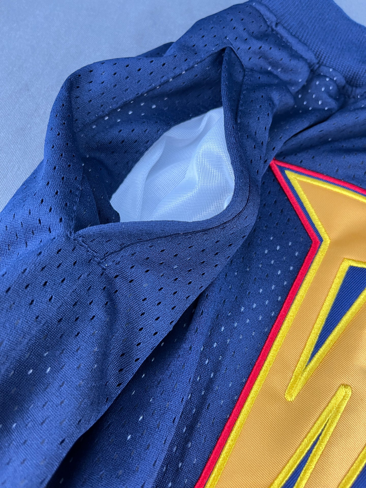 WARRIORS Thunder Navy Shorts Full Embroidery