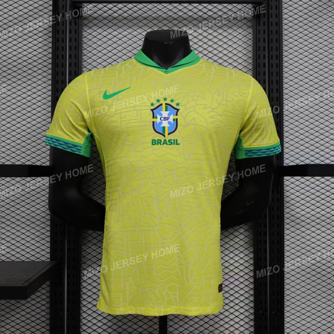 BRAZIL Home 2024 Player Version – Mizo Jersey Home