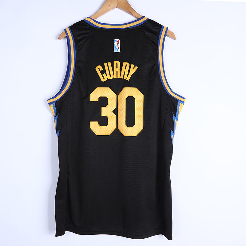 CURRY 30 Black NIKE Golden State Warriors NBA Jersey