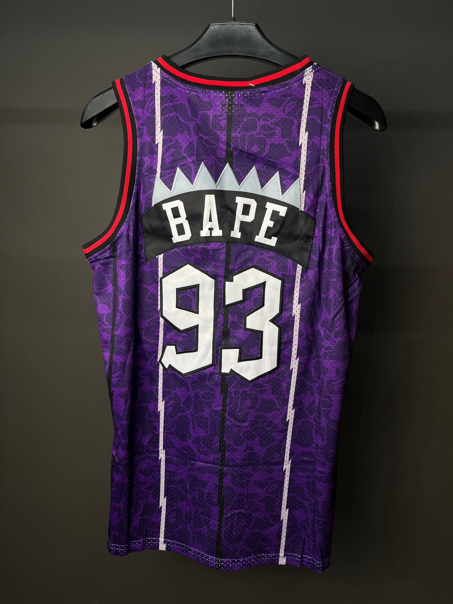 Bape 93 Toronto Raptors Purple NBA Jersey