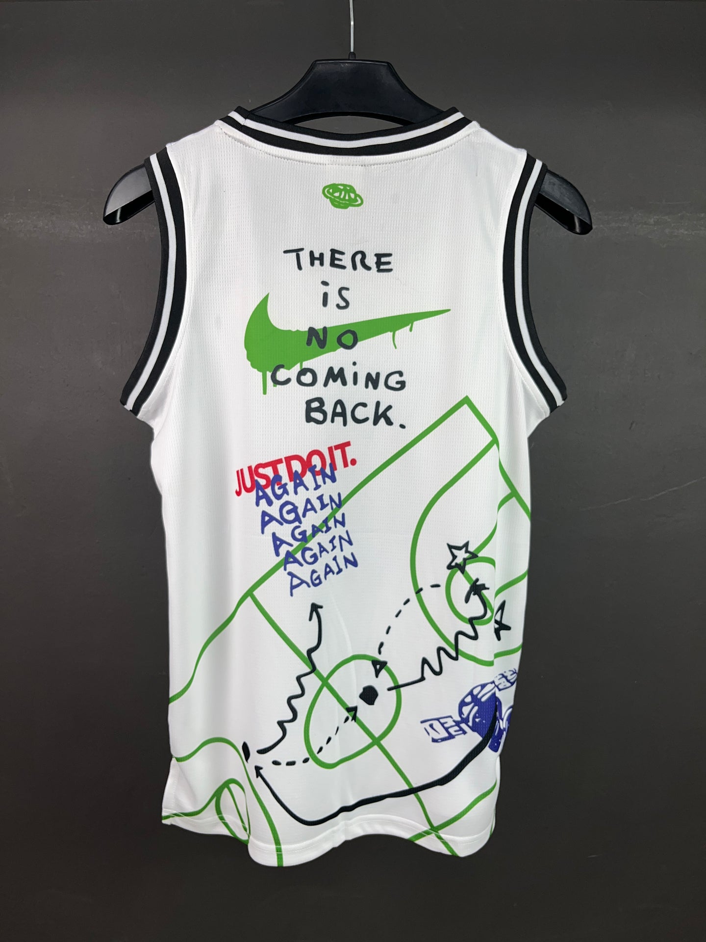 NIKE Dri-FIT Hoops White Basketball Shirt
