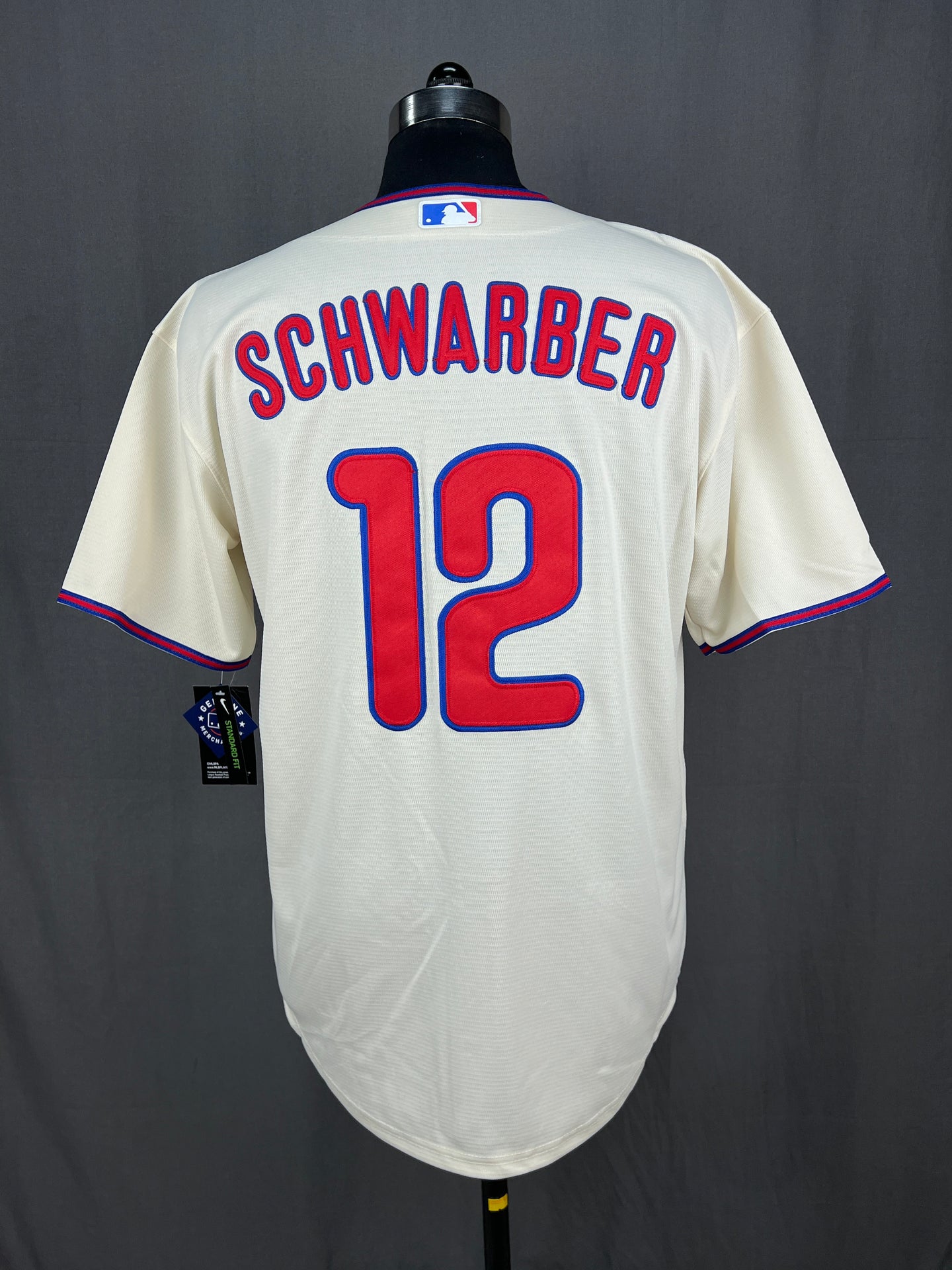 SCHWARBER 12 Beige Philadelphia Phillies MLB Jersey