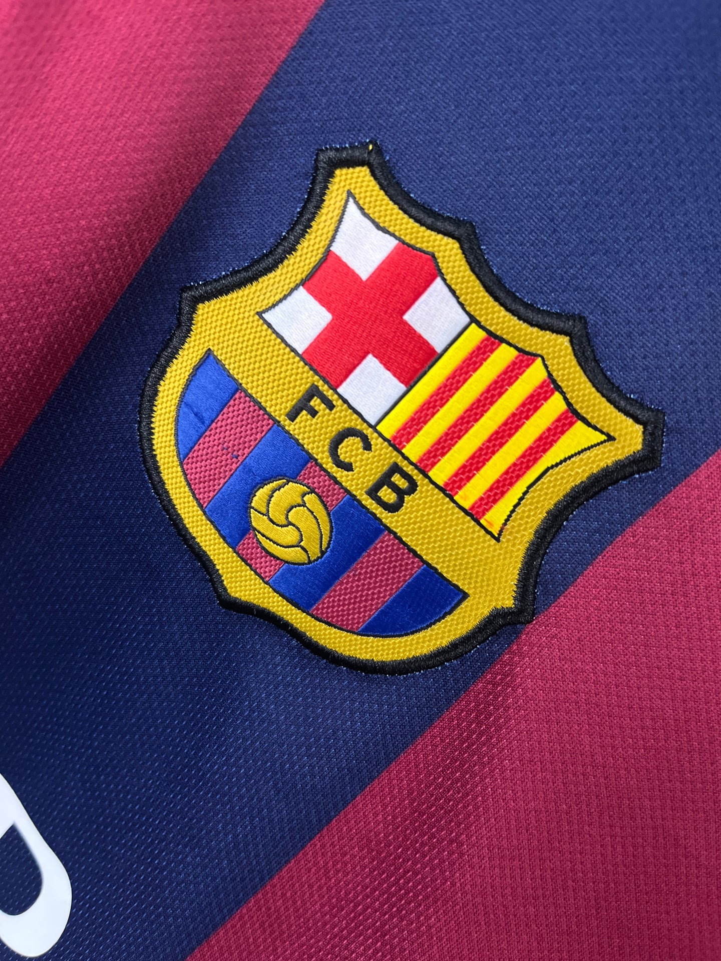 BARCELONA HOME 2014-2015 RETRO JERSEY LONG SLEEVES