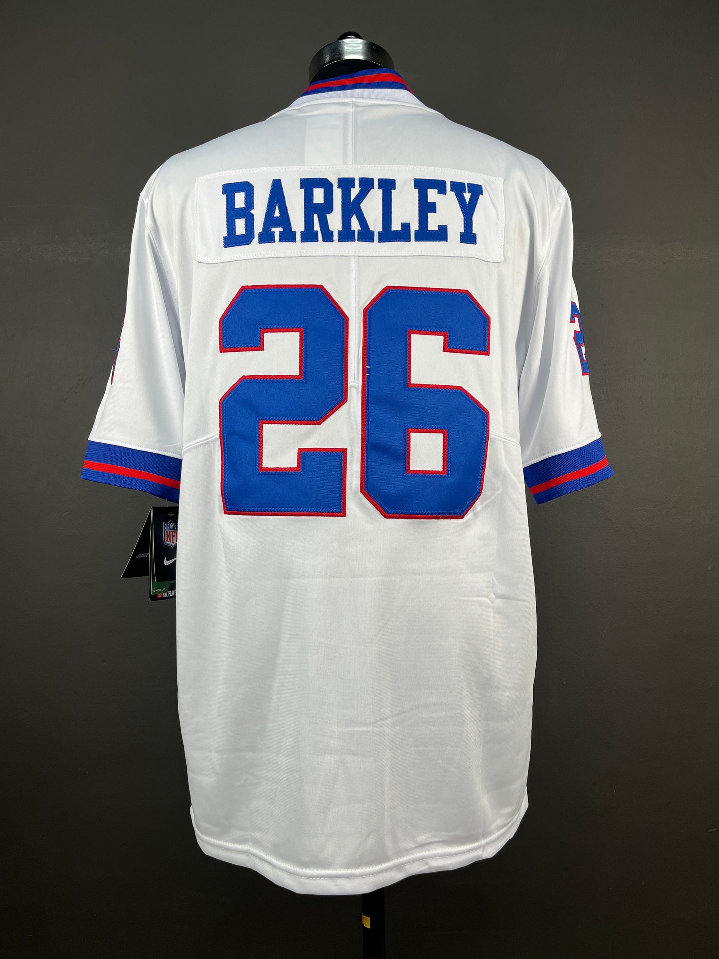 BARKLEY 26 White New York Giants NFL Jersey