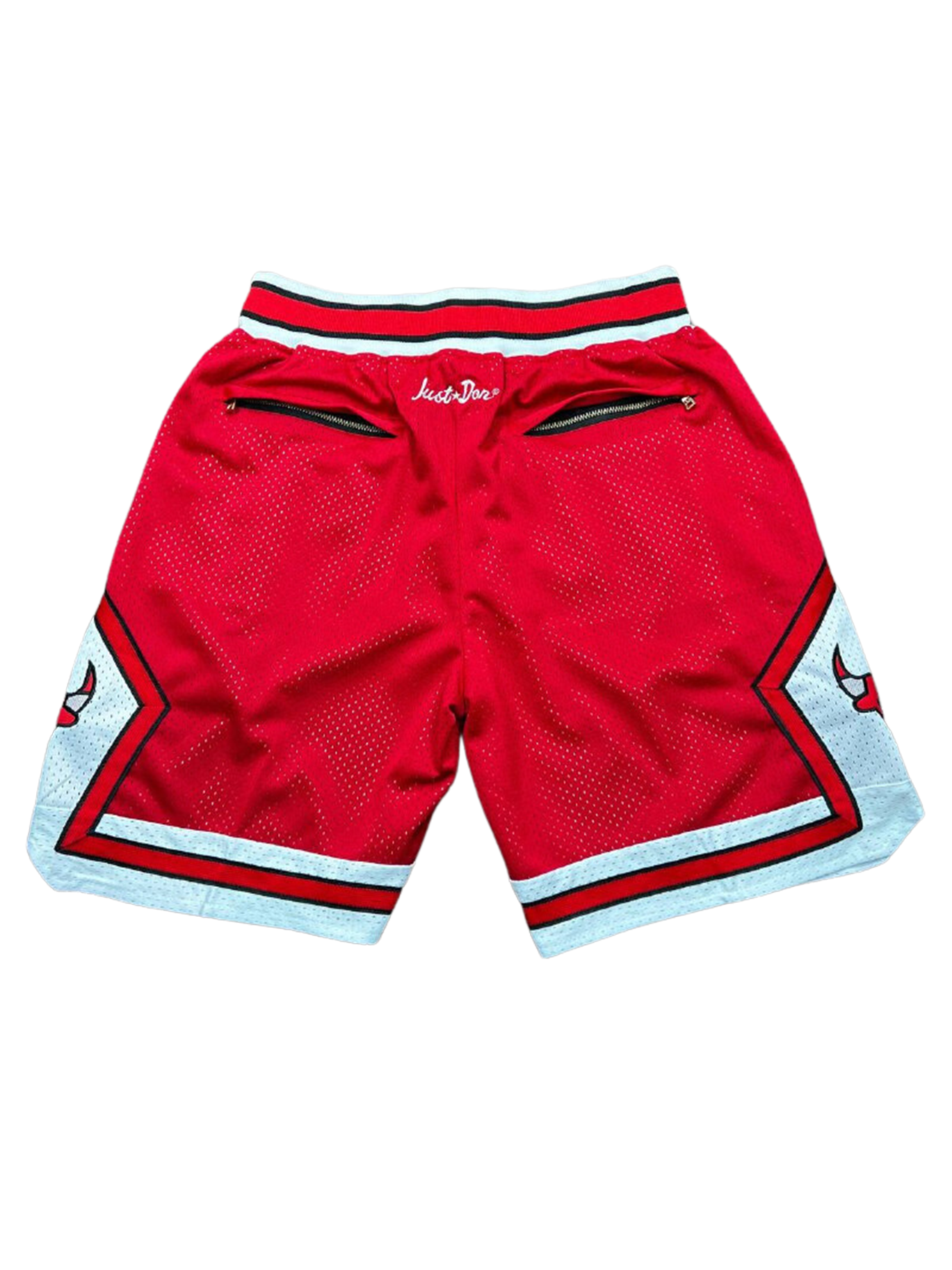 Chicago Bulls Red Shorts Full Embroidery