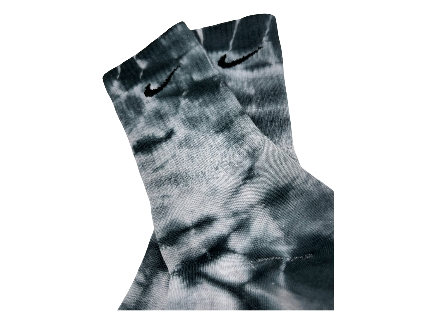 NIKE Tie-Dye Charcoal Crew Socks