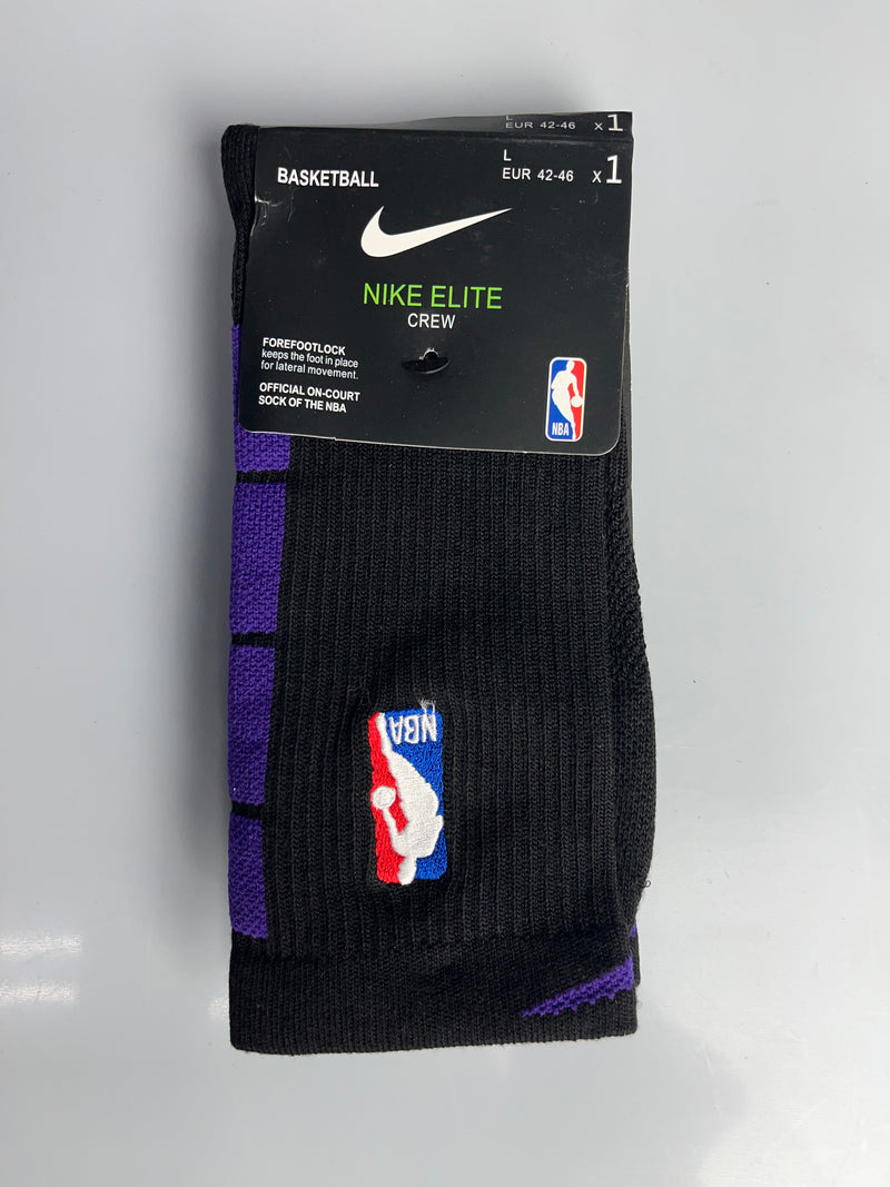 NBA Nike Black & Purple Crew Socks