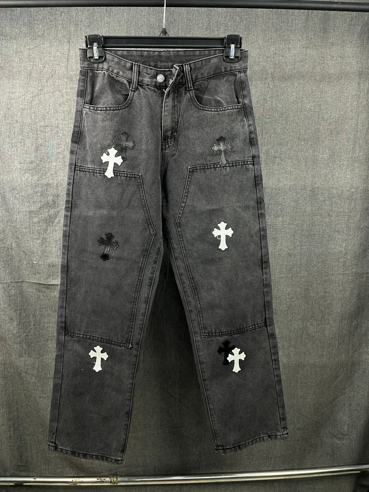 Chrome Hearts Grey Jeans