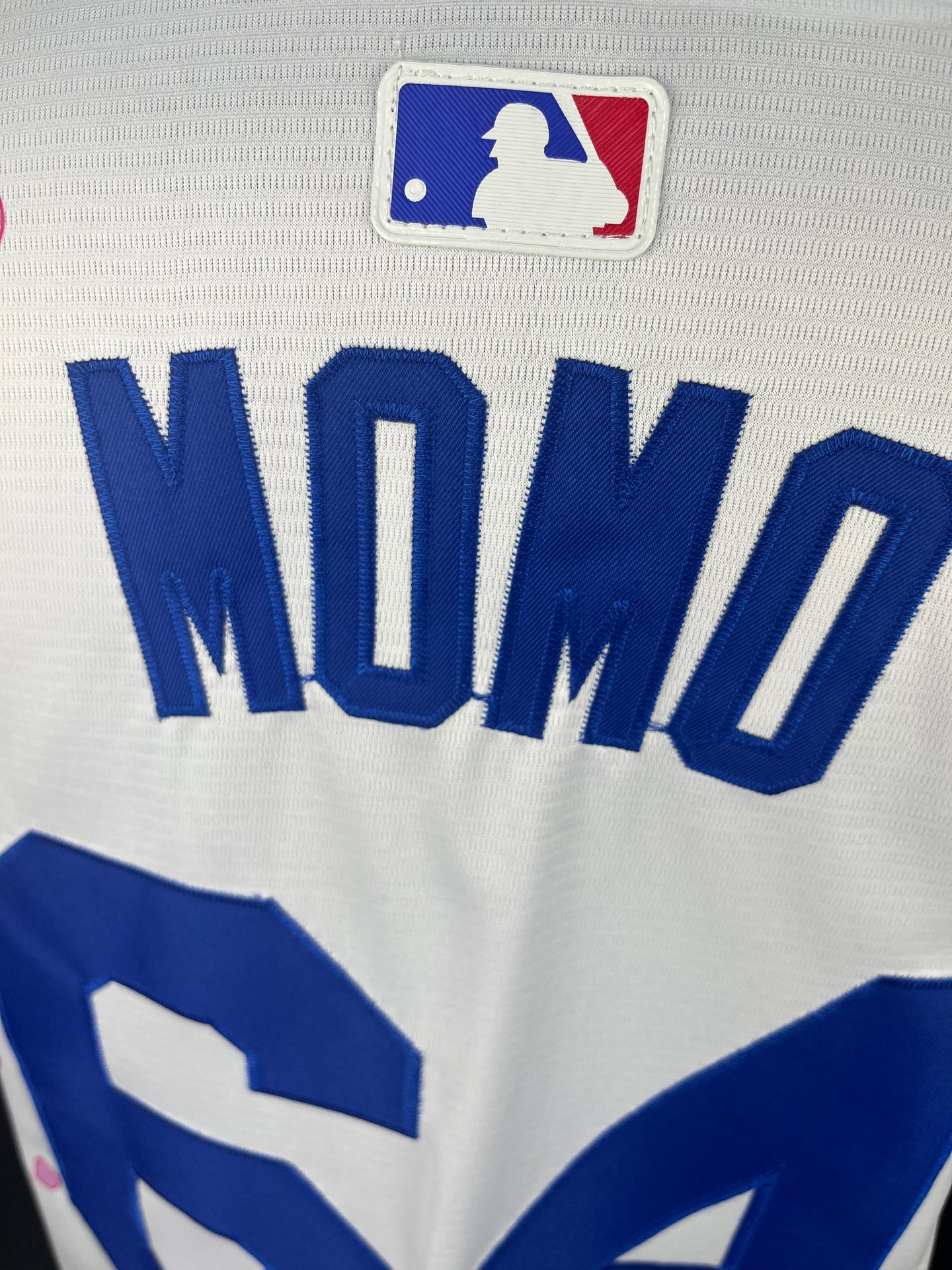 MOMO 64 Dodgers White TWICE Edition Cherry Blossom MLB Jersey