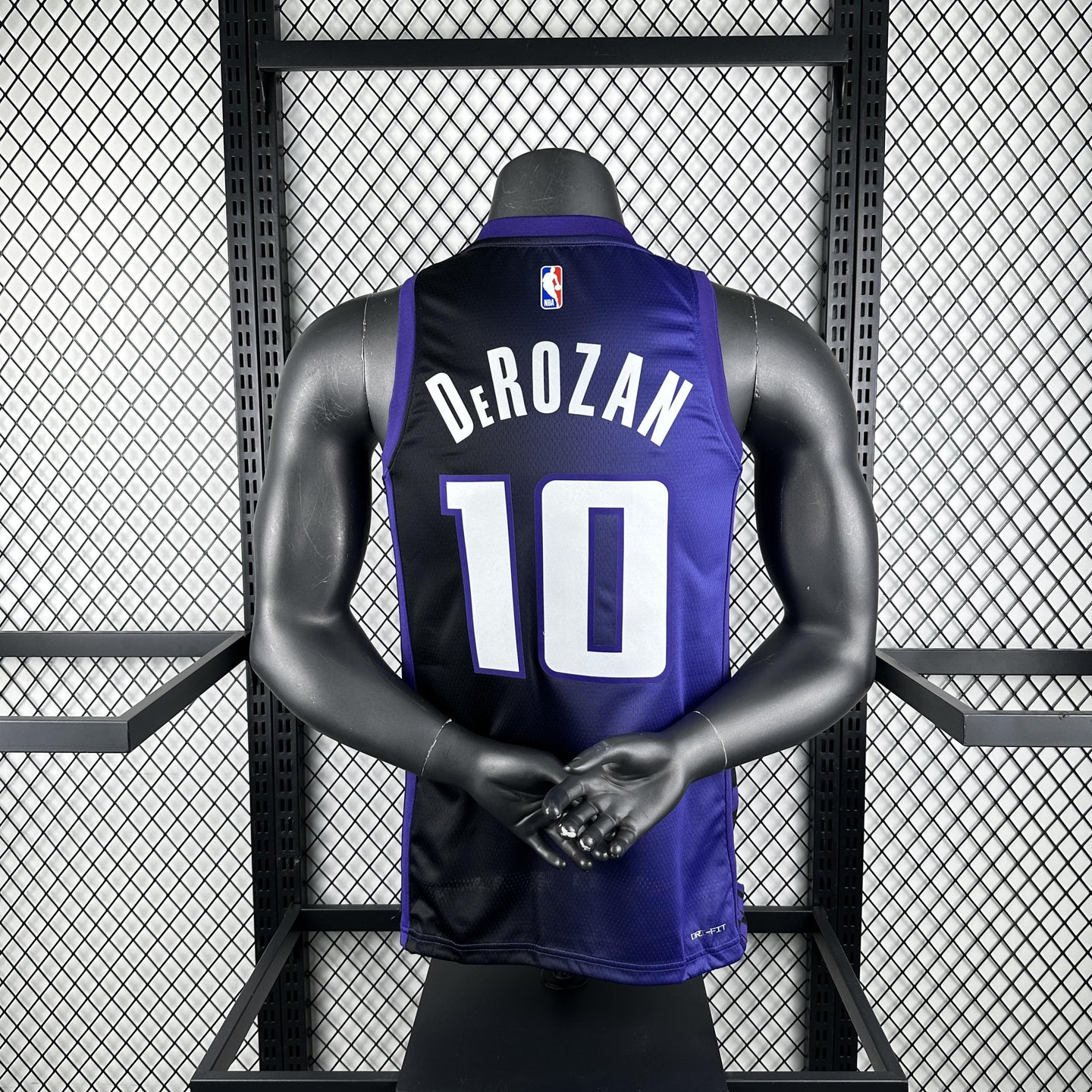 DeROZAN 10 Purple Sacramento Kings Heat Pressed Edition NBA Jersey