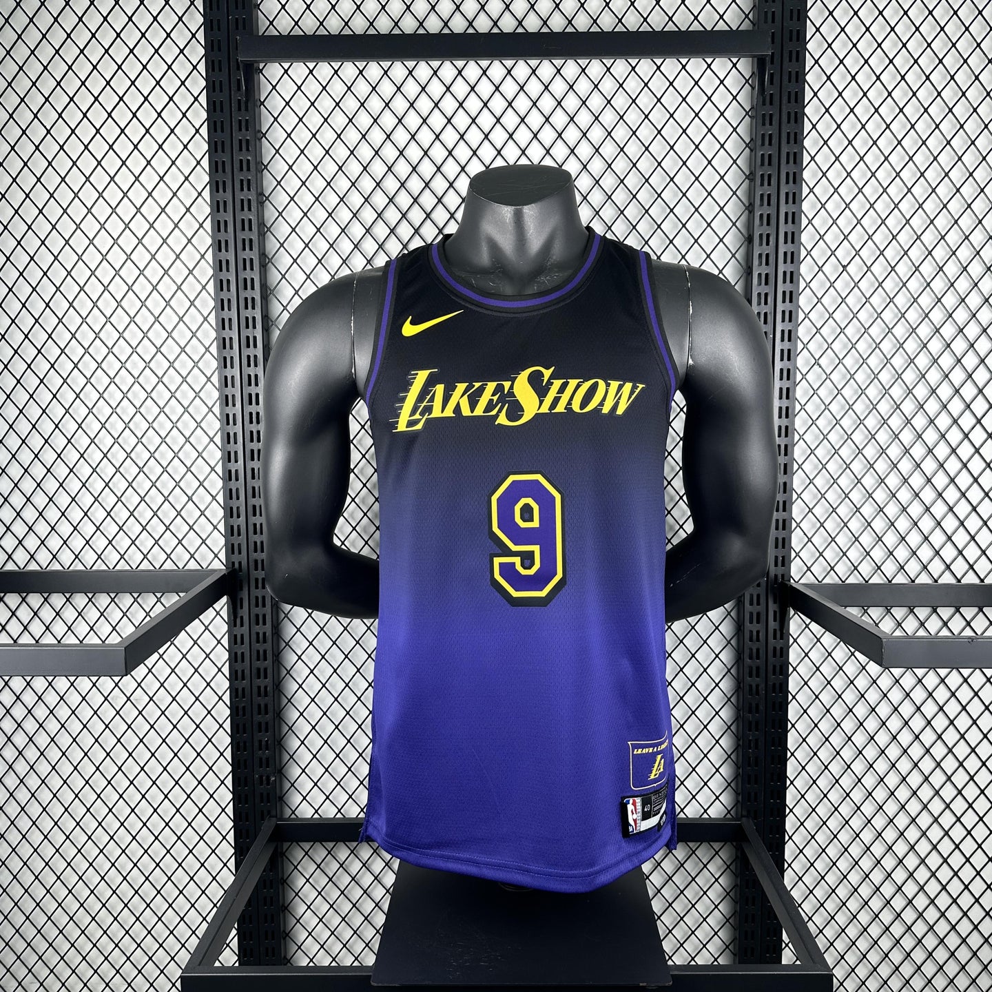 JAMES JR. 9 Blue LakeShow Heat Pressed Edition NBA Jersey