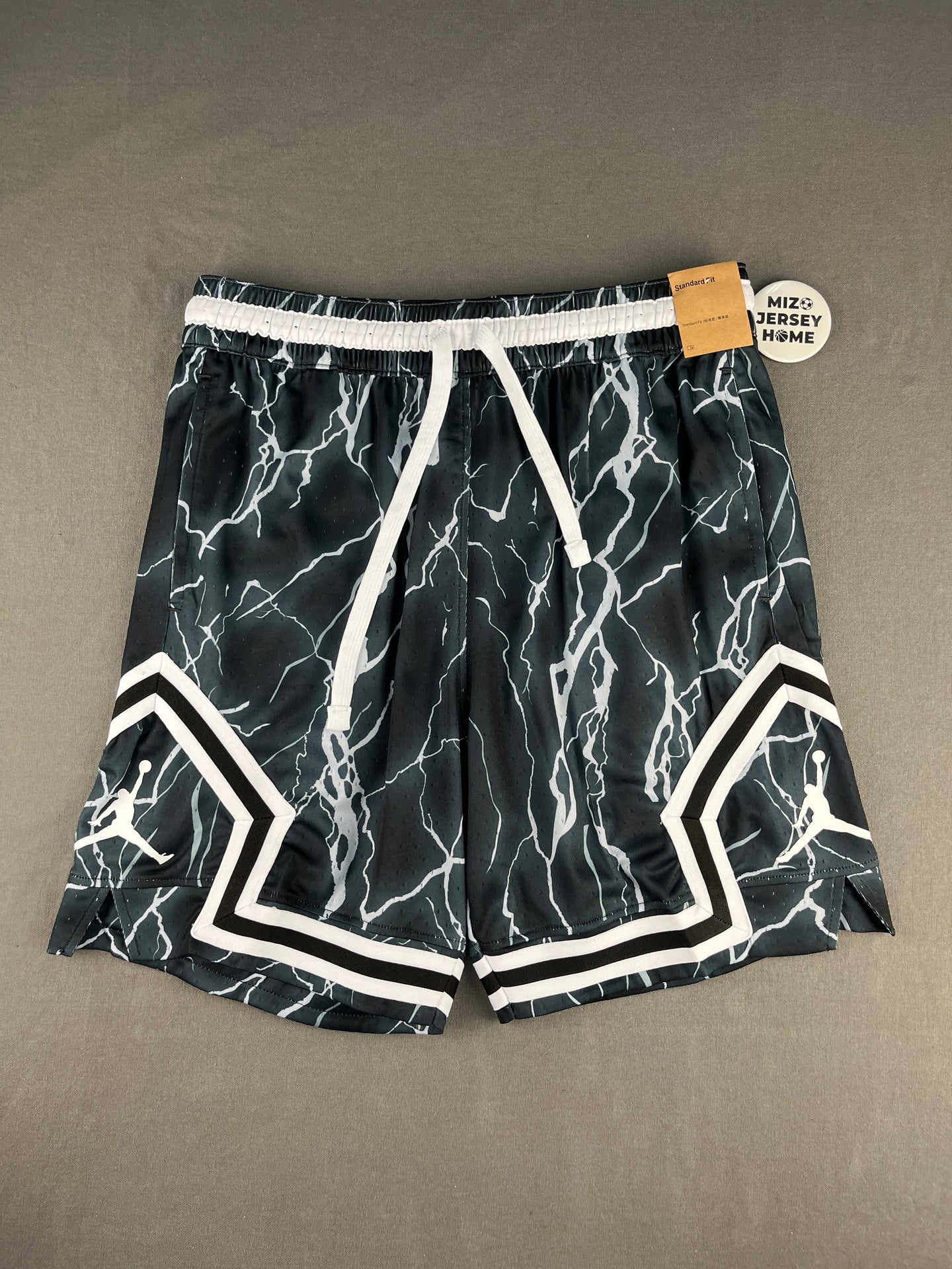 Jordan Black Lightning Diamond Shorts