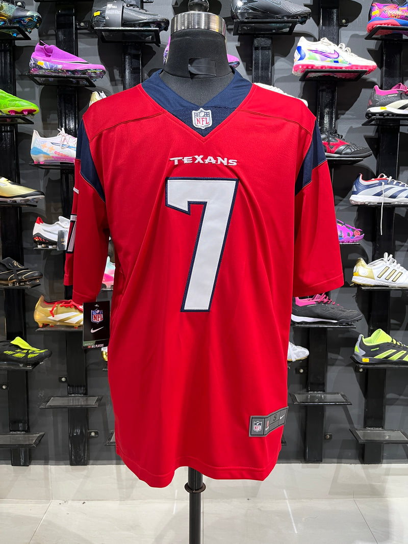 STROUD 7 Red Houston Texans NFL Jersey