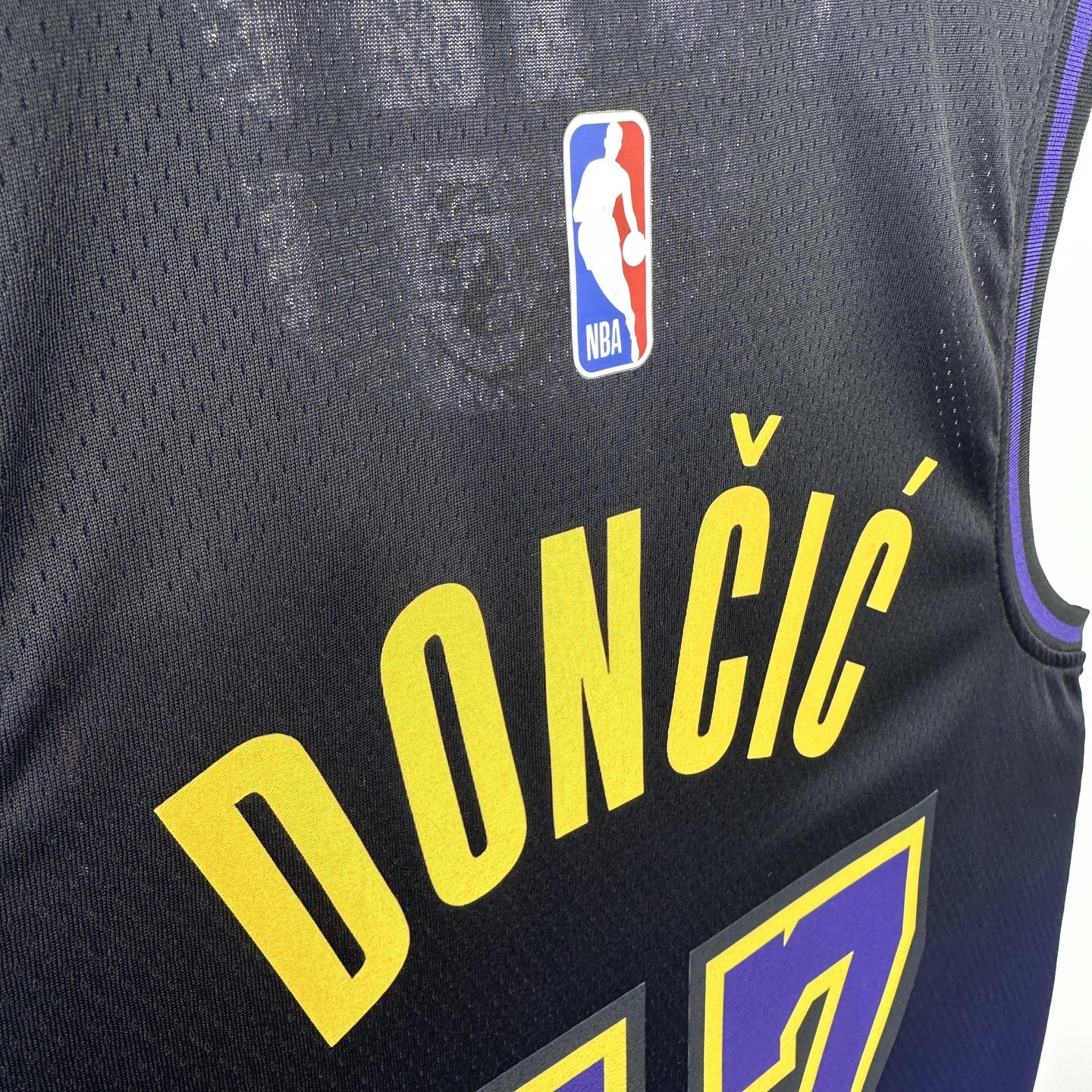 DONCIC 77 Blue LakeShow Heat Pressed Edition NBA Jersey