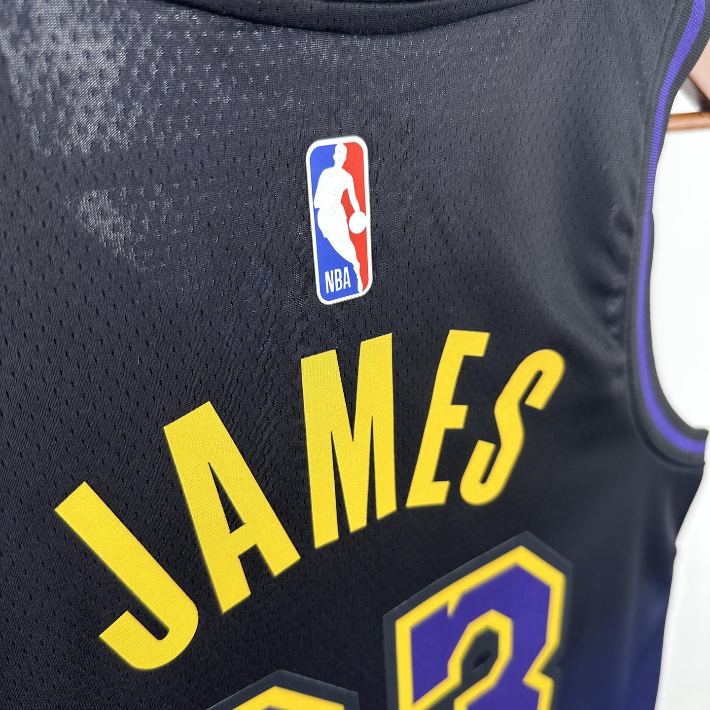 JAMES 23 Blue LakeShow Heat Pressed Edition NBA Jersey