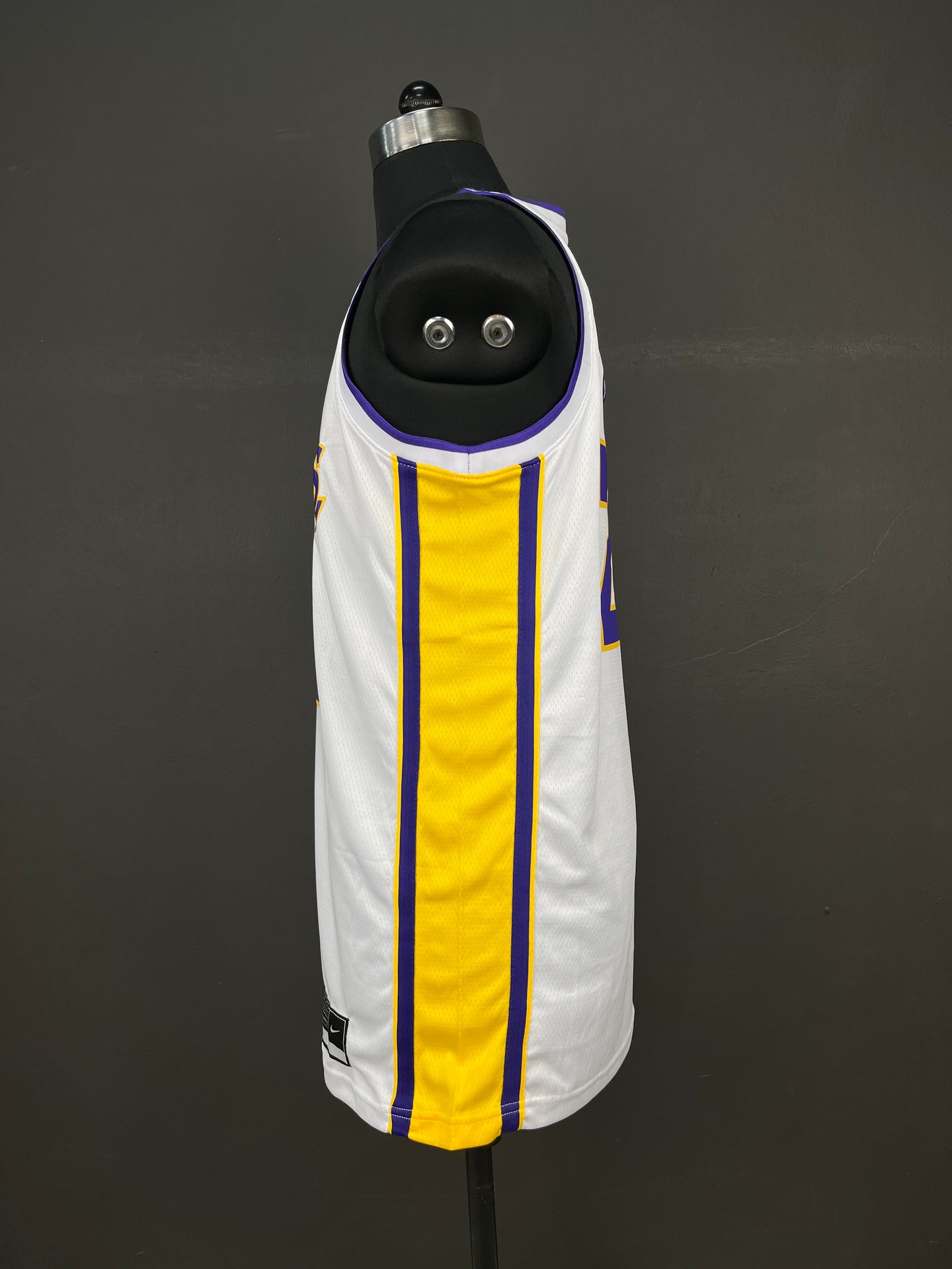 BRYANT 24 White Los Angeles Lakers Heat Pressed Edition NBA Jersey