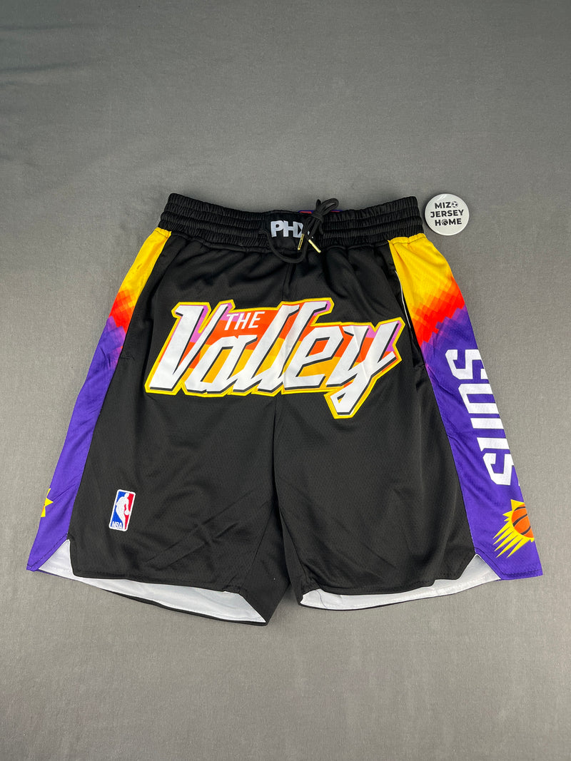The Valley Black Shorts Full Embroidery