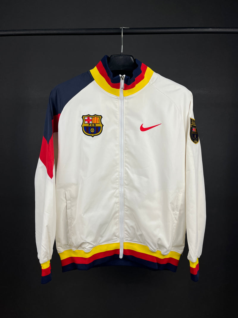 Barcelona White Windbreaker Jacket