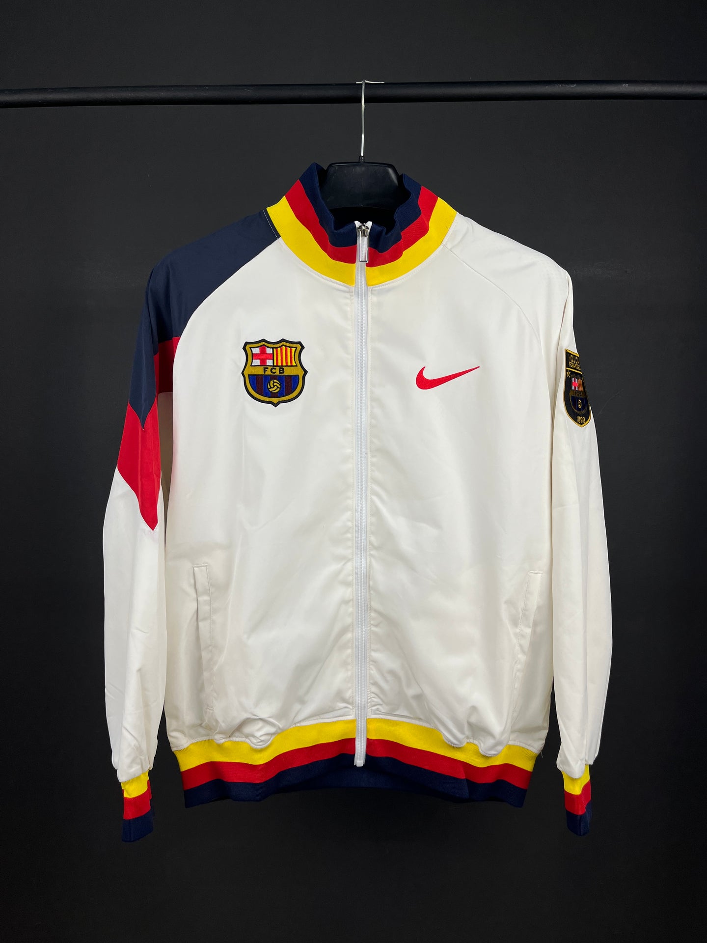 Barcelona White Windbreaker Jacket