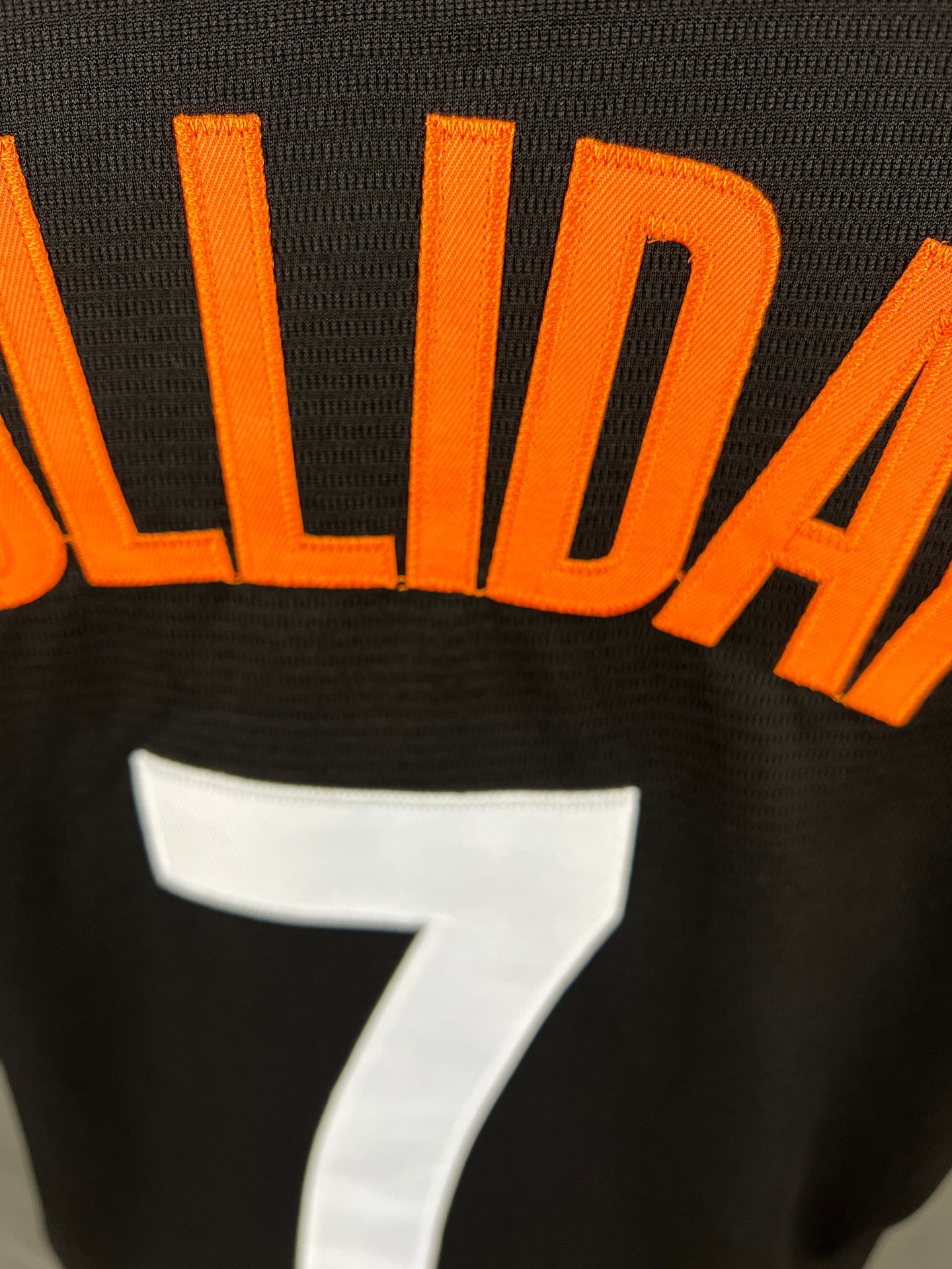 HOLLIDAY 7 Black Baltimore Orioles MLB Jersey