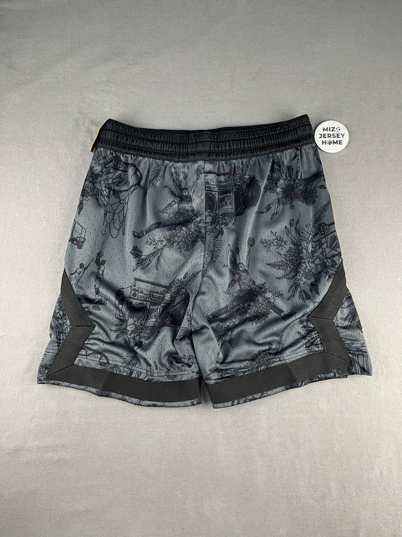Jordan Black Floral Diamond Shorts