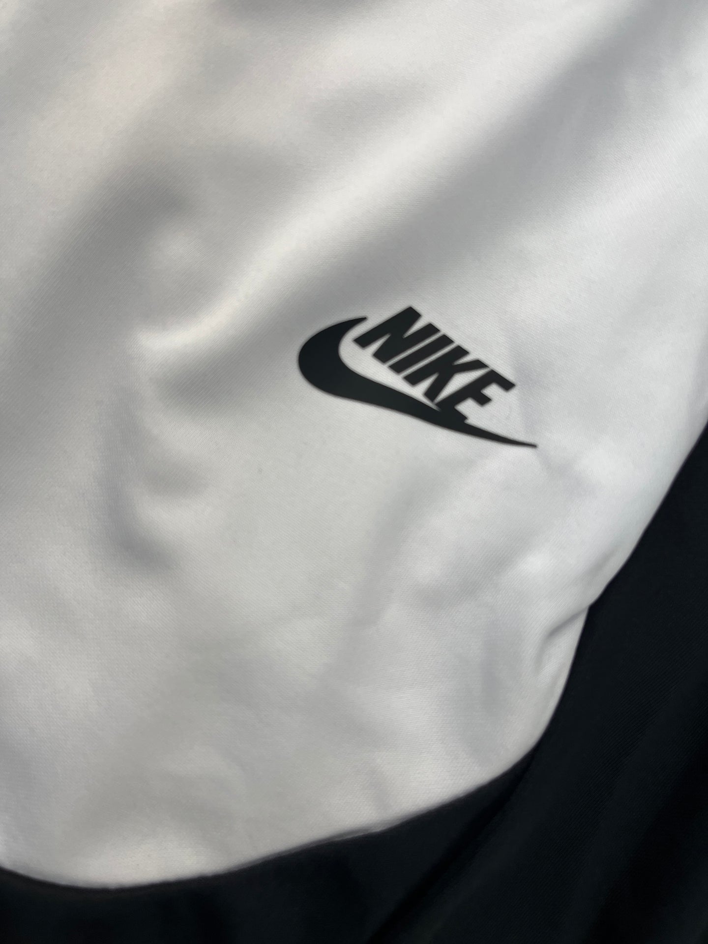 NIKE Tech White & Black T-Shirt & Shorts Set