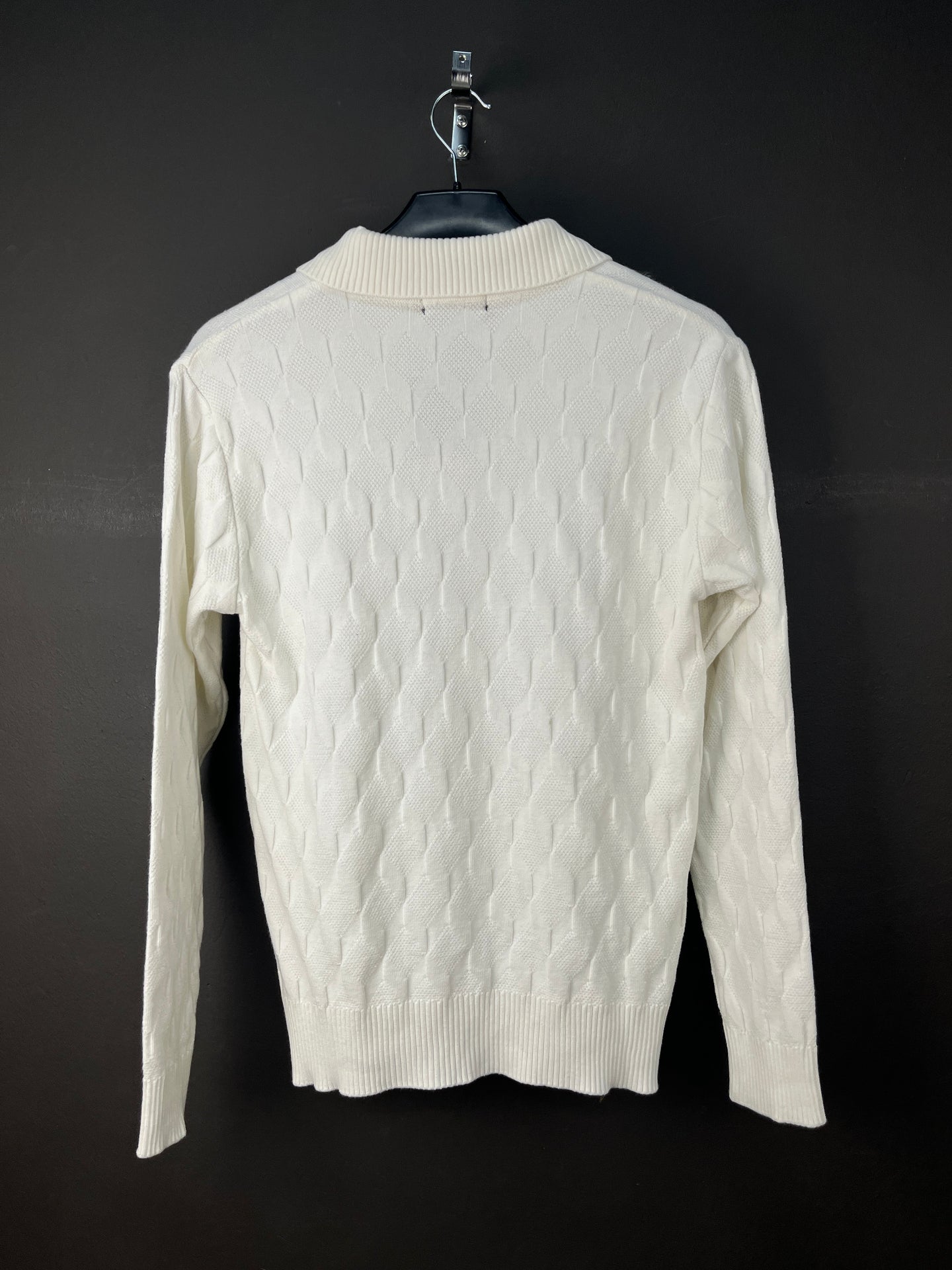 Ralph Lauren Quarter Zip Soft Sweater White