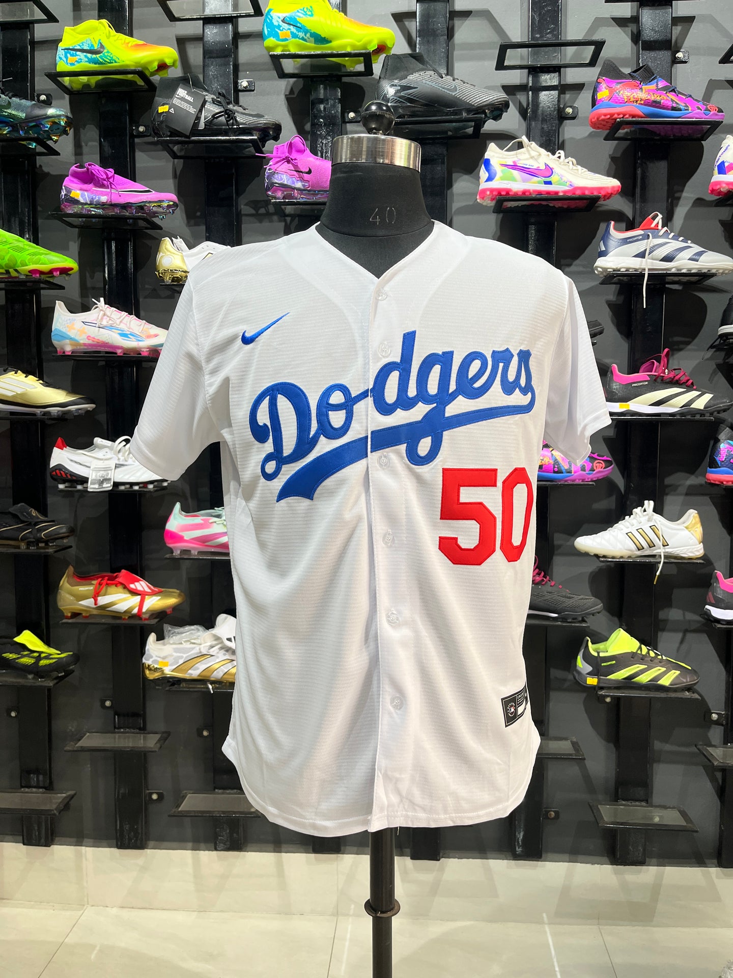 BETTS 50 White Dodgers MLB Jersey