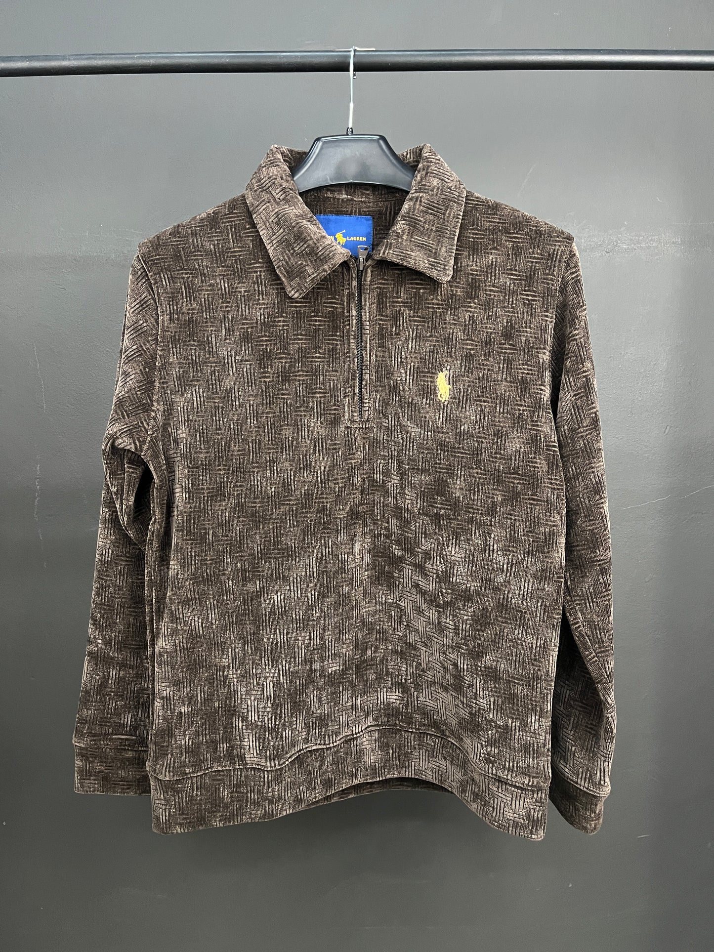 Ralph Lauren Velvet Zip-up Sweater